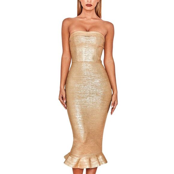 Amanda Royal Womens  Midi Dress - Picture 1 of 3